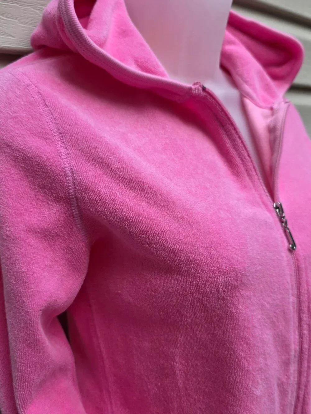 VTG Juicy Couture Pink Terry Cloth Tracksuit Set USA Small Y2K